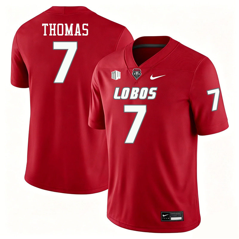 New Mexico Lobos #7 Dorian Thomas College Football Jerseys,Uniforms-Red